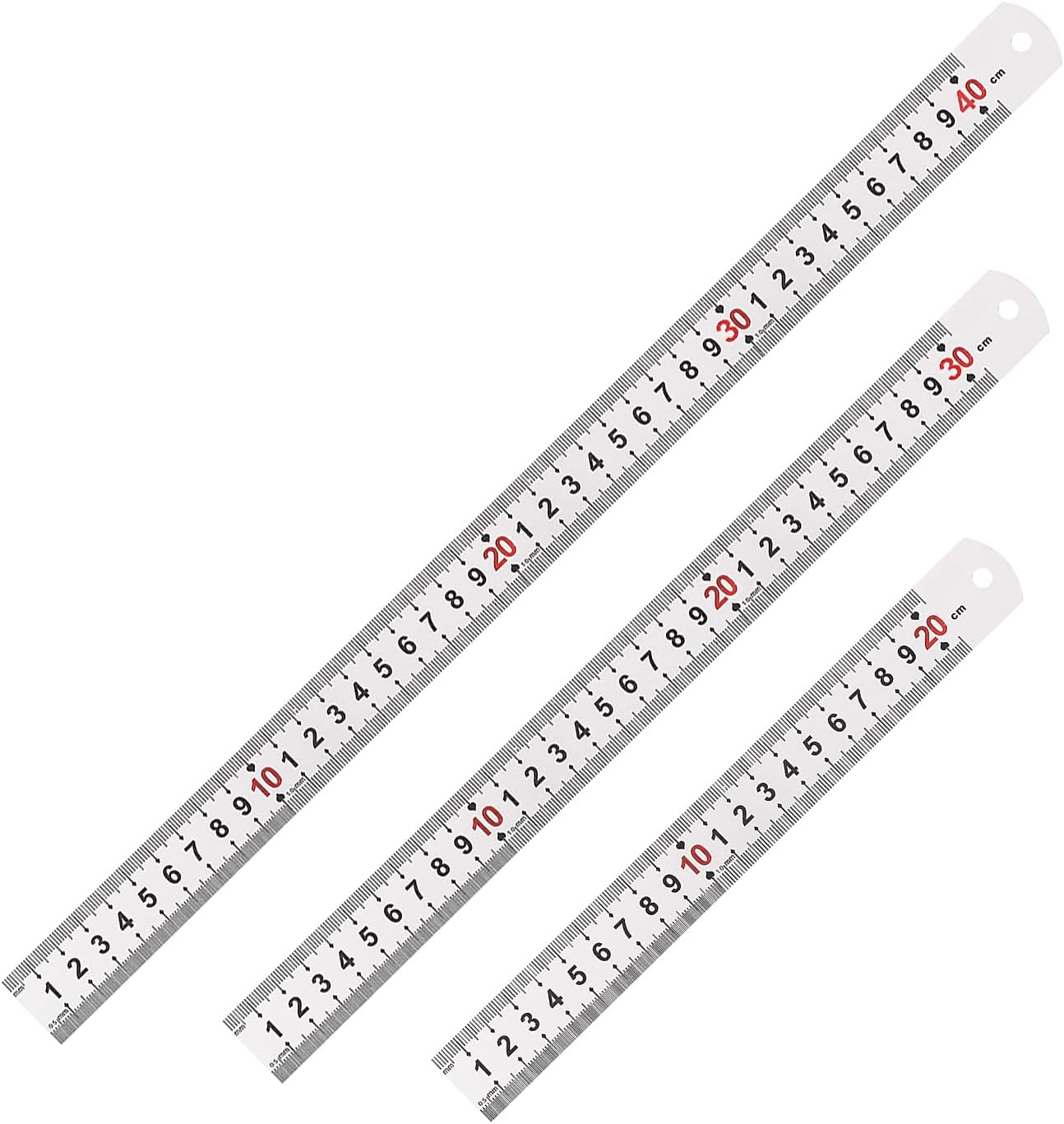 Silverline - Riga in acciaio 300 mm (MT66) : Amazon.it: Fai da te