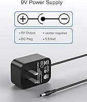Vista 4 de WUKUR Adaptador de CA de 9 V AD-5 compatible con cable de alimentación de teclado Casio compatible con teclado Casio AD-5 AD-5MU CTK-2100 CTK-800