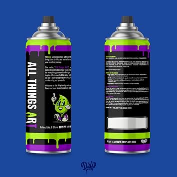 Cobalt Spray Can Paint, 12oz | Polyurethane Pantone 293 C | Solid Opaque Color, UV & Heat Resistant, Professional Basecoat