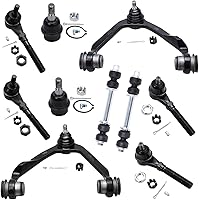 Vista 252 de Detroit Axle - Kit de suspensión delantera de 10 piezas para Chrysler 200 2007-2010 Sebring 2008-2014 Dodge Avenger 2008-2014, 2 brazos de control