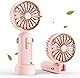 扇風機 卓上 サーキュレーター 強力 風量調節 軽量で便利 20dB静音 4800mAh 熱中症/マスク蒸れ対策 通勤通学 時間連続稼働 長持ち/アウトドア/夏キャンプ/自宅/オフィス用/工場勤務/お祭り/子供/プレゼント/母の日, pink
