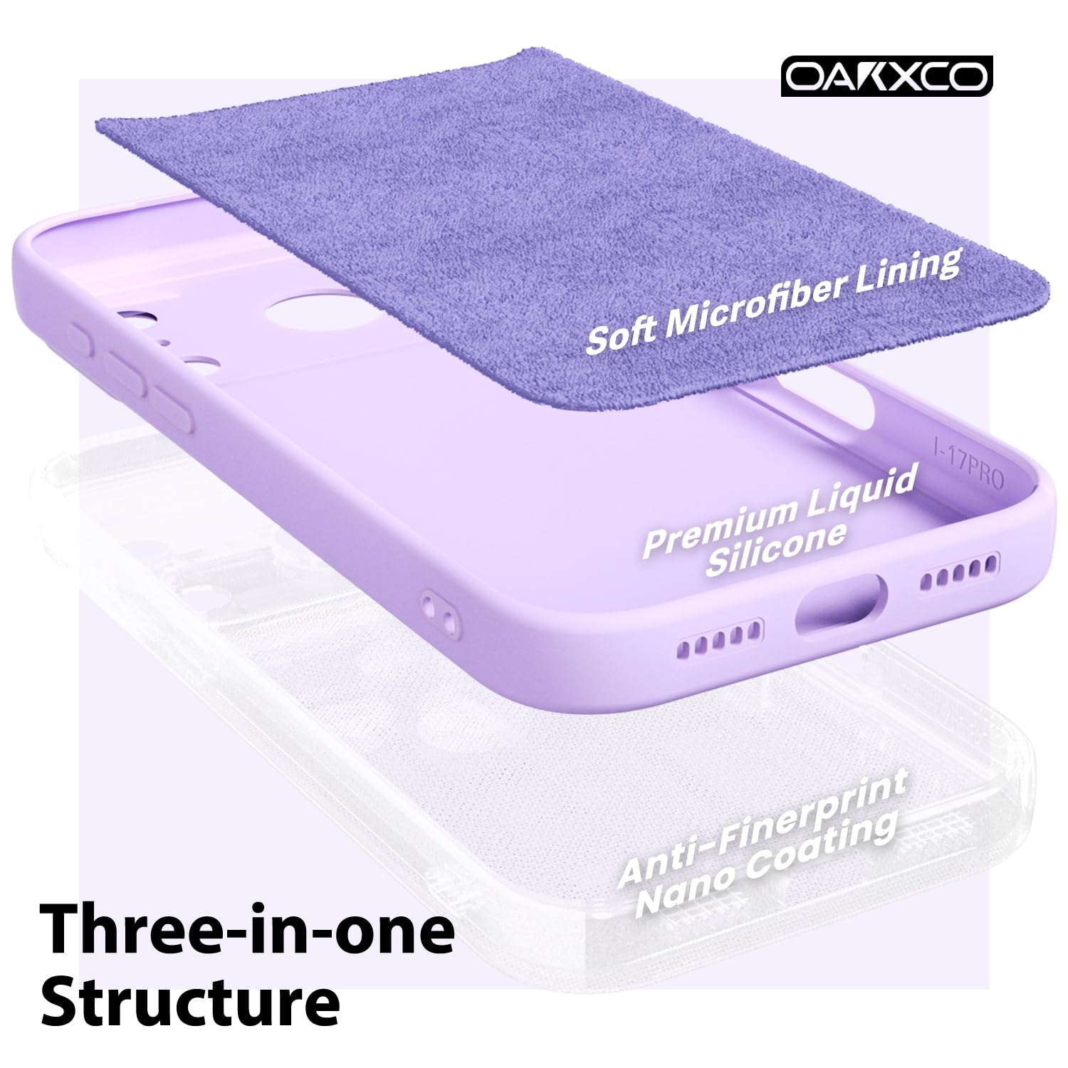 oakxco for iPhone 16 Pro Max Case Liquid Silicone, Soft Rubber Gel Elegant Aesthetic Basic Simple Cover, Cute Thin Slim TPU Matte Solid Color Plain Smooth Case for Women Girl, Light Pink — view 1204
