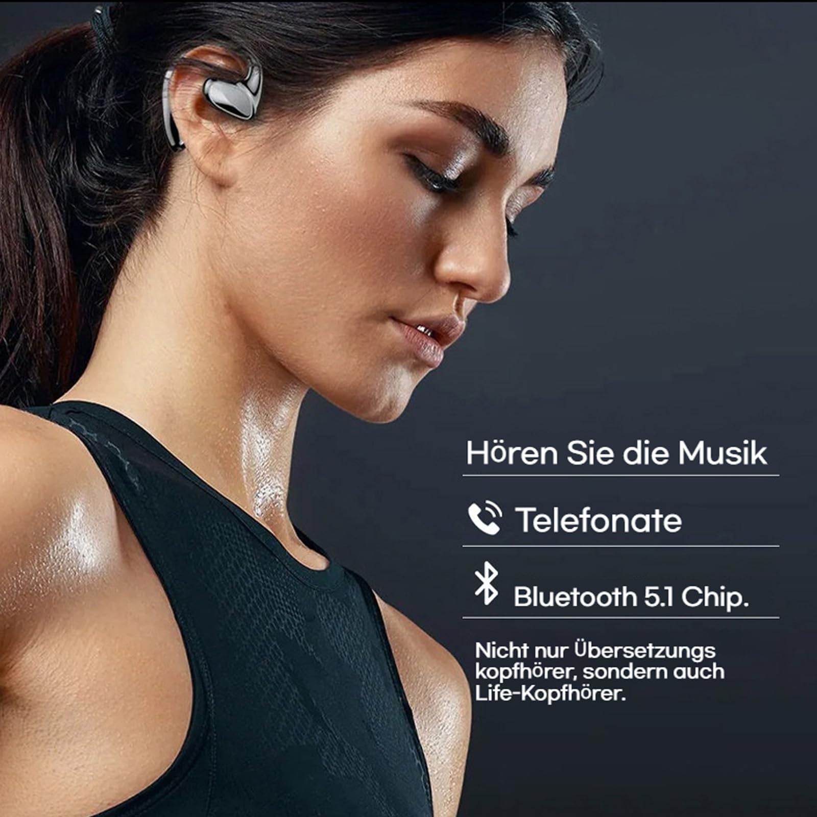 Talkbuds üBersetzer, Qinux Talkbuds üBersetzer KopfhöRer, Ai Voice Translator Headphones, UnterstüTzt 144 Sprachen, Real Time Wireless Bluetooth Translator füR Reisen Business Studium (2pcs)