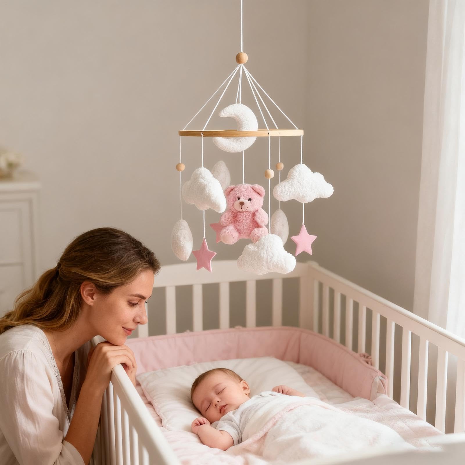 Kids Essential - Ornamento a movimento delicato, rilassante per la cameretta dei bambini, decorativo per , crea un'atmosfera leggera, articolo per tranquilla, utile per il