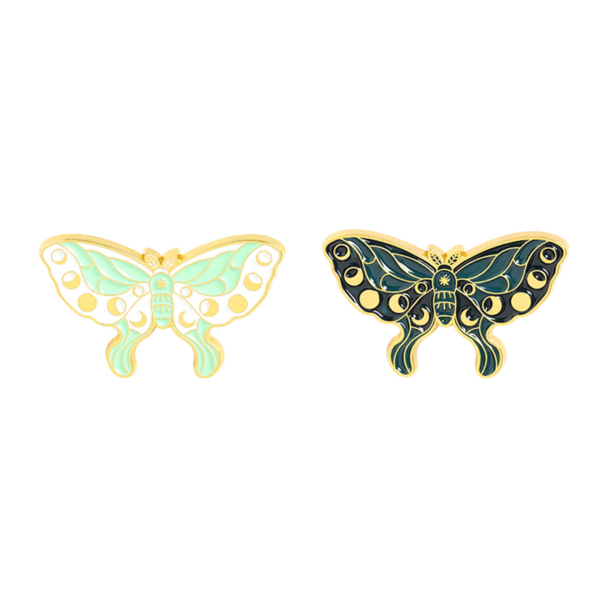 Dragonfly Moth Butterfly Enamel Lapel Pin Sets Insect Brooch Pins Fashion Accessory for Backpacks Badges Hats Bags for Women Girls Kids Gift