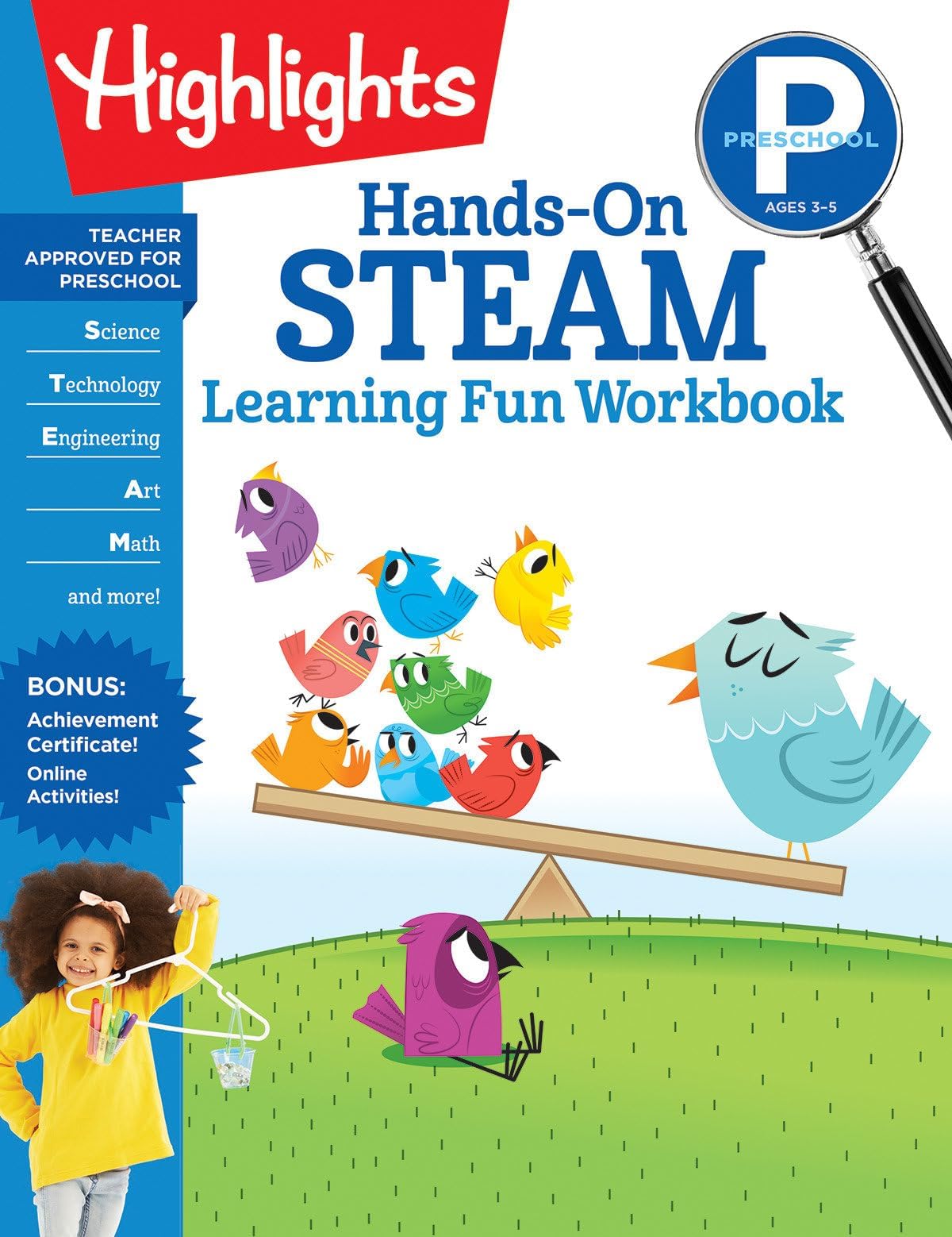 Preschool Hands-On STEAM Learning Fun Workbook (Highlights Learning Fun Workbooks)