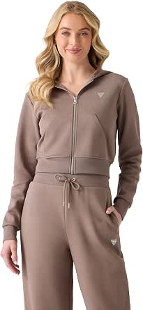GUESS Women's Kora Zipped Up Hoodie