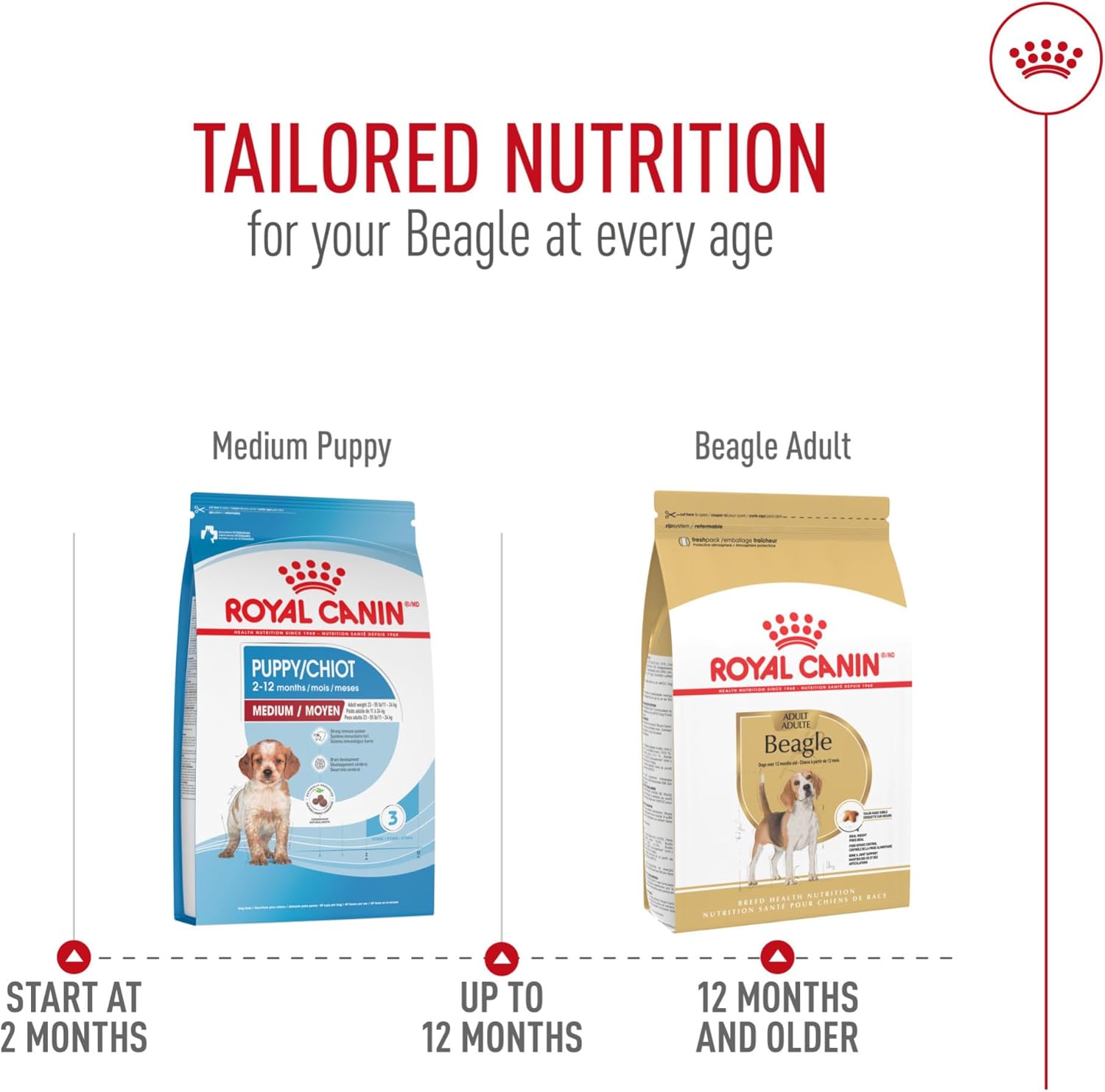 Royal Canin Breed Health Nutrition Beagle Adult Dry Dog Food, 30 lb Bag