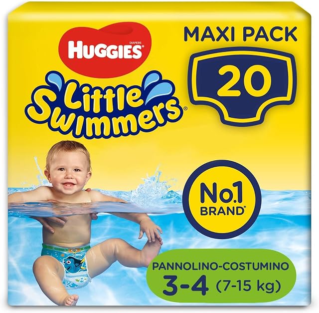 Huggies 2183541 Pieluchy Do Pływania, Rozmiar 3-4