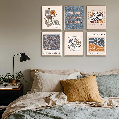 Miniatura 5 de 6 pósteres de salud mental, estilo bohemio, psicología motivacional, decoración de pared, fotos, terapia, oficina, arte de pared, citas inspiradoras