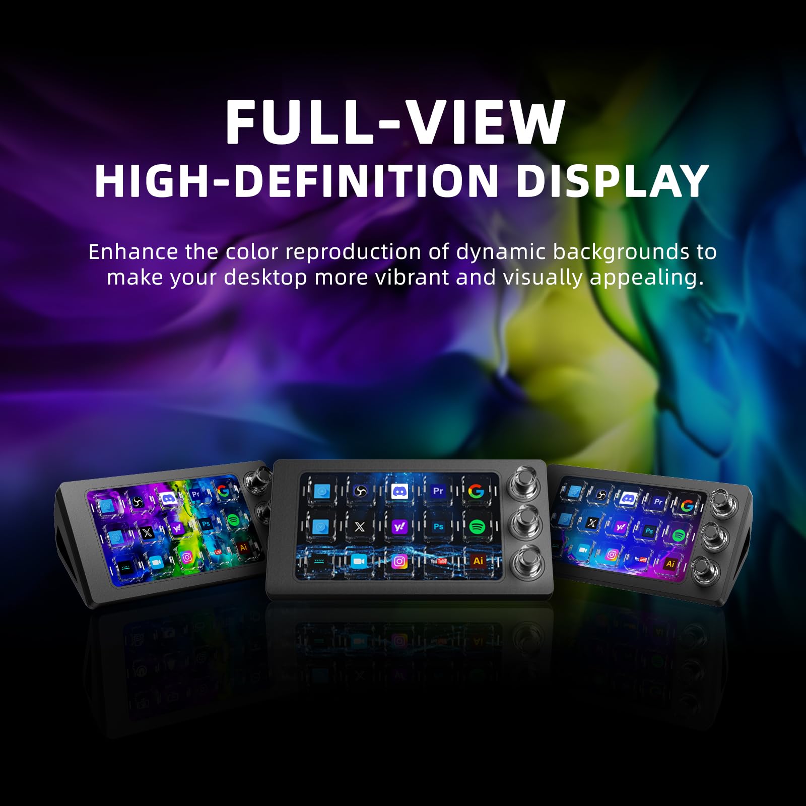 MagTran M3 Stream Controller Deck per PC Work e Live Streamer, Macro Pad per Video e Editing di Immagini, Tasti Magnetici Trasparenti Lisci, Comfort per tutto il giorno per giocare a lungo