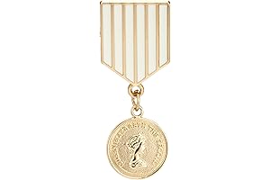 Men's Queen Elizabeth Honorary Lapel Pin Brooch Badge Golden