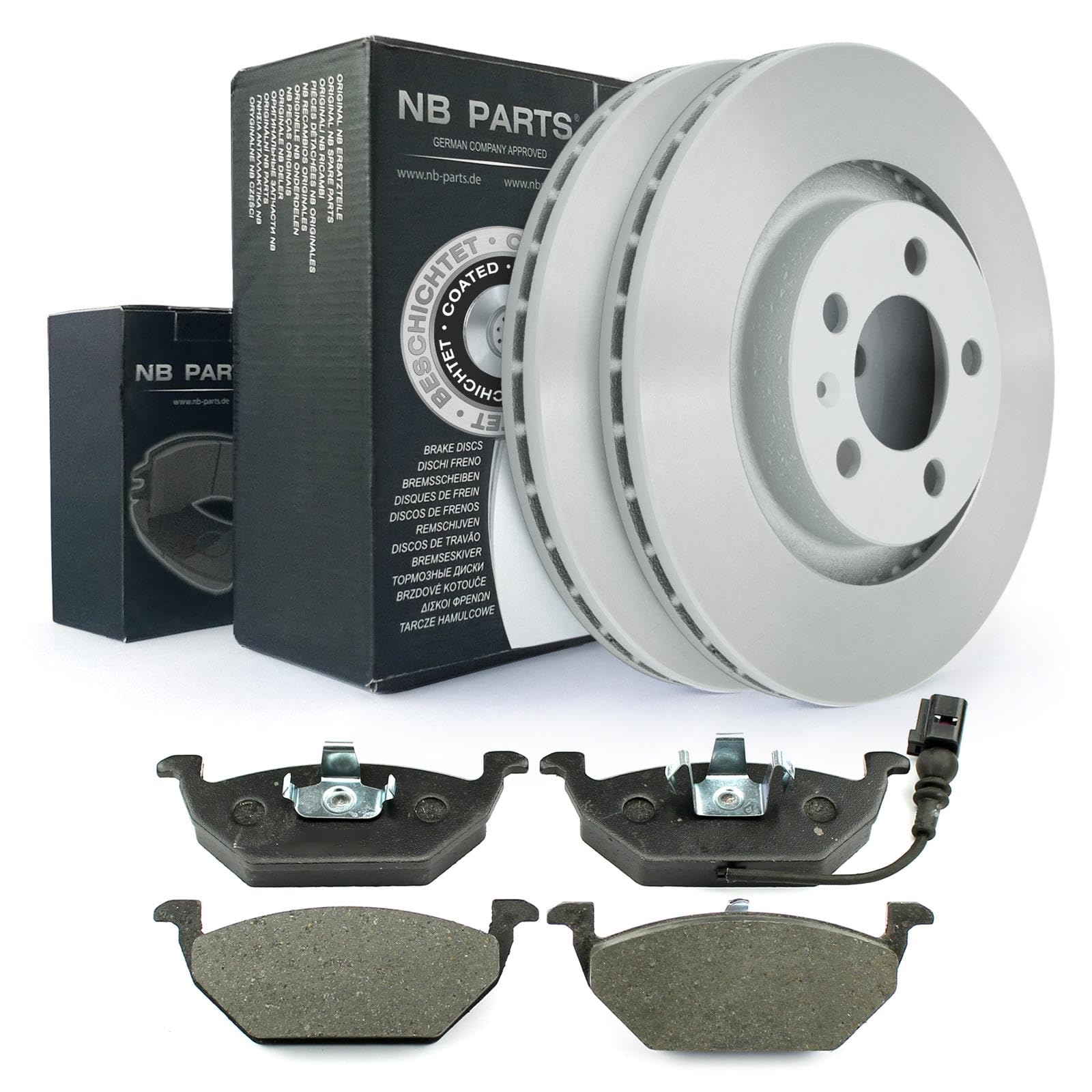 NB PARTS Bremsscheiben 280mm Bremsbeläge vorne passend für Audi A3 8L1 Seat Skoda VW Golf 4 Bora