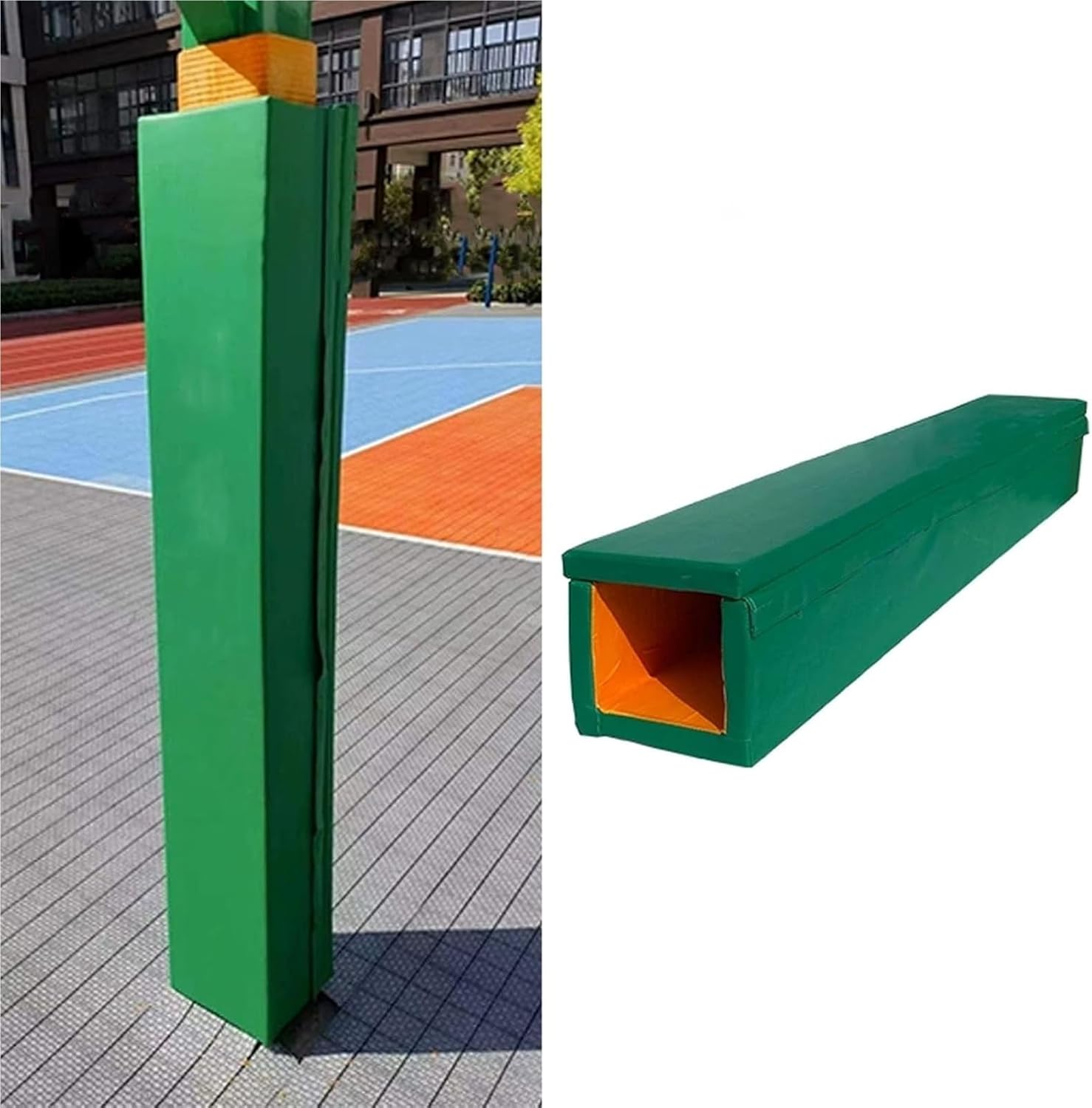 Heavy Duty Basketball Pole Pads, Height: 180 cm/71in, Waterproof Garage All Weather Pad, Square Basketball Hoop Pad, for Playground/Basement Columns/Gym