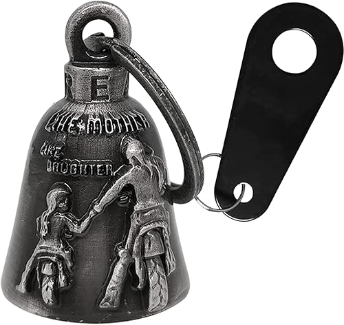 Vista 11 de Dream Apparel Campana de motocicleta para motociclistas, mujeres y hombres, con percha, campana de motociclista para ciclistas, campana de buena