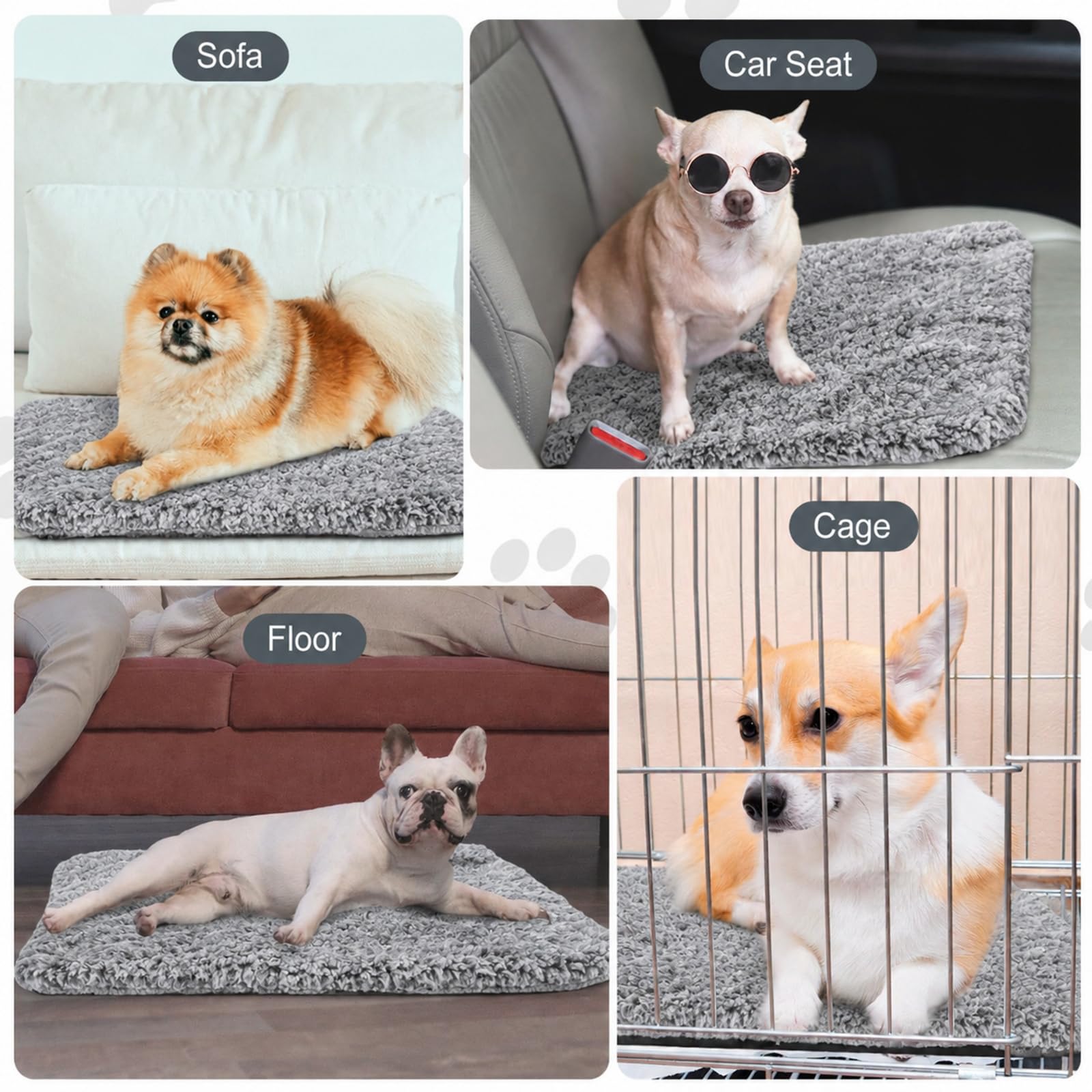 Drydiet Selbstwärmende Katzenunterlagen, selbstheizende Katzenmatte, waschbar, heimellose Hunde, Thermo-Pads, Hundehütten-Pad, reflektiert Körperwärme, warme Kistenbettmatte für drinnen und draußen