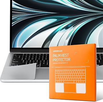 GhostShield Premium Palm Rest Protector Skin Cover Set, Scratches and Wear Protection, Compatible with MacBook Air 15" 2026 2025 2024 2023 with M5/M4/M3/M2, A3448 A3241 A3114 A2941, Silver