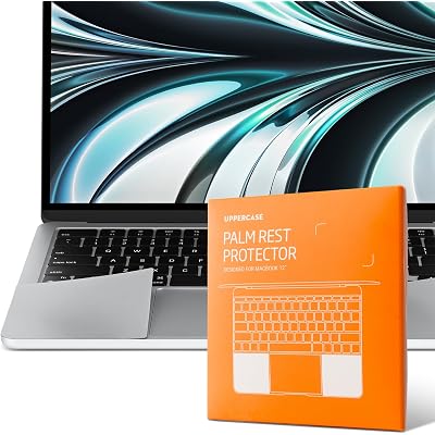 GhostShield Premium Palm Rest Protector Skin Cover Set, Scratches and Wear Protection, Compatible with MacBook Air 15" 2026 2025 2024 2023 with M5/M4/M3/M2, A3448 A3241 A3114 A2941, Silver