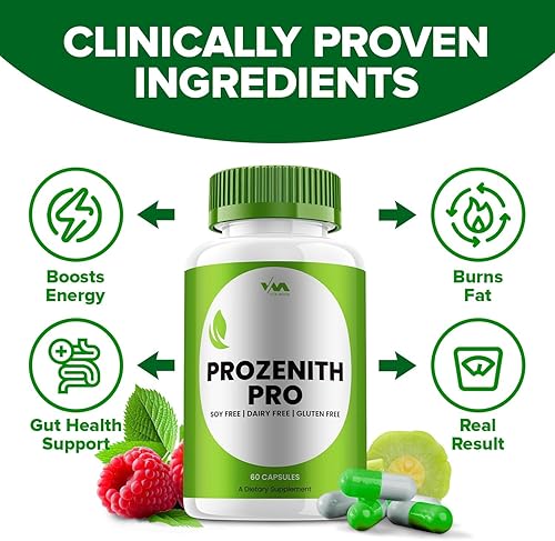 Miniatura 5 de Prozenith Pro Advanced Formula Píldoras (paquete de 3), suplemento de apoyo ProzenithPro, bienestar general, máxima fuerza (180 cápsulas)