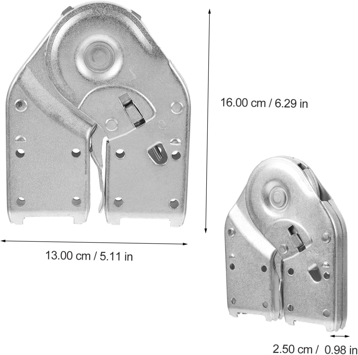2pcs Heavy Duty Step Ladder Hinge Replacement Kit Ladder Tie Rods Soft-Closing Design for Herringbone