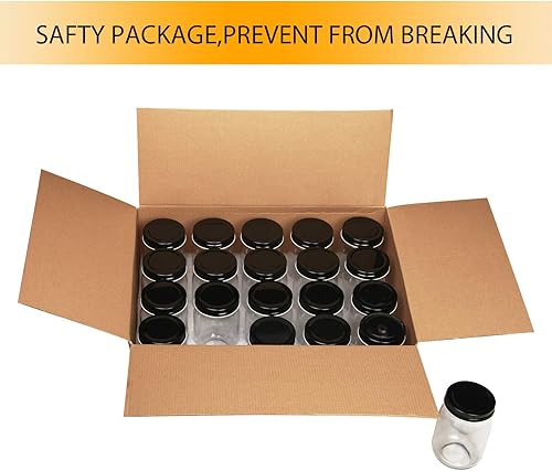 Miniatura 7 de QAPPDA Frascos Mason, Frascos de Vidrio Con Tapas de 12 oz, Frascos de Conservas Para Encurtidos y Almacenamiento de Cocina, Frascos de Especias de