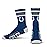 For Bare Feet NFL 4 Stripe Deuce Crew Sock, Indianapolis Colts, Large