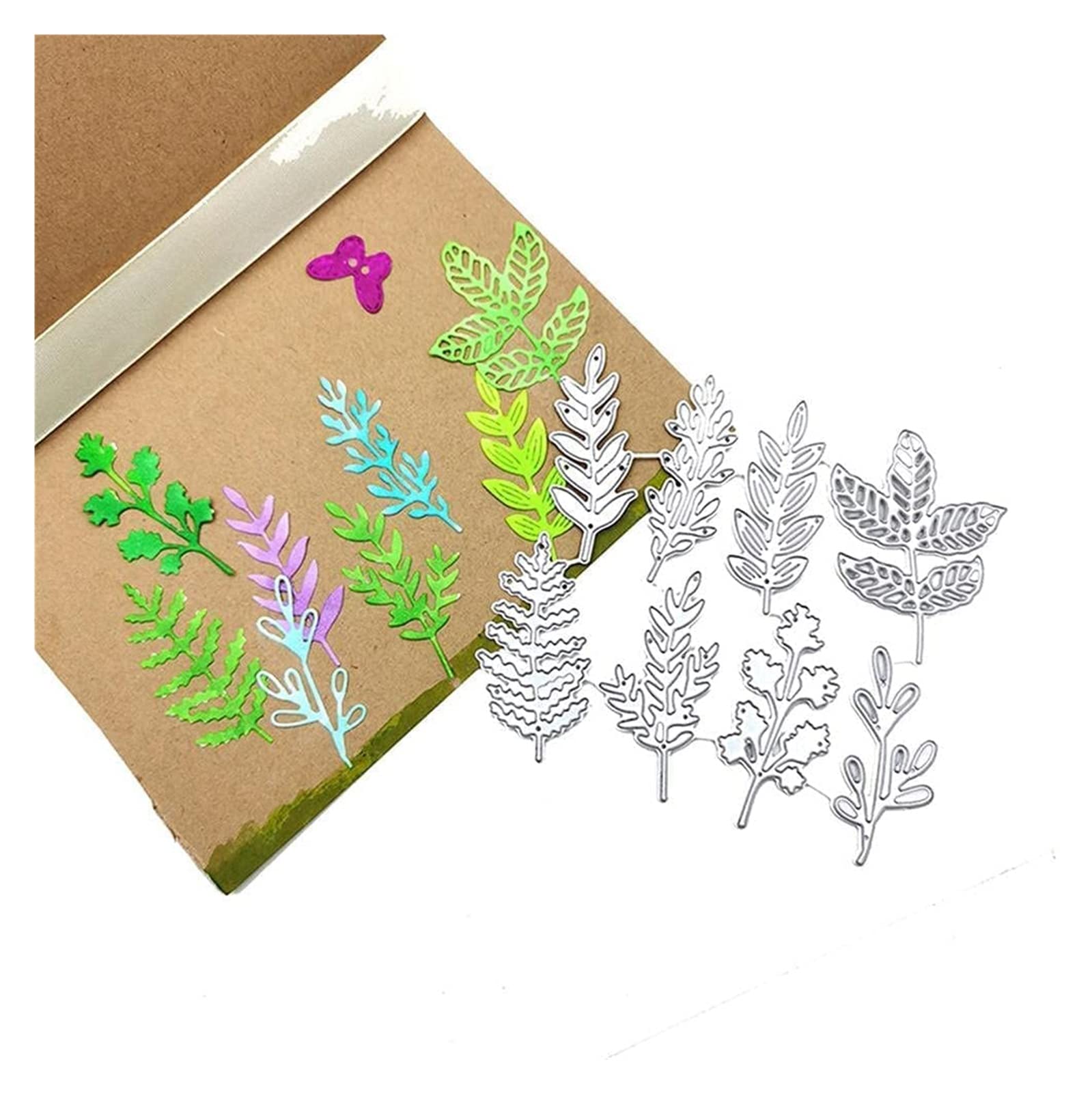 Acquista Fiori e foglie Design Modelli artistici Fustelle in metallo Scrapbooking fai-da-te Goffratura Stencil Modello di album artigianale in carta in Italia a partire da 2.3