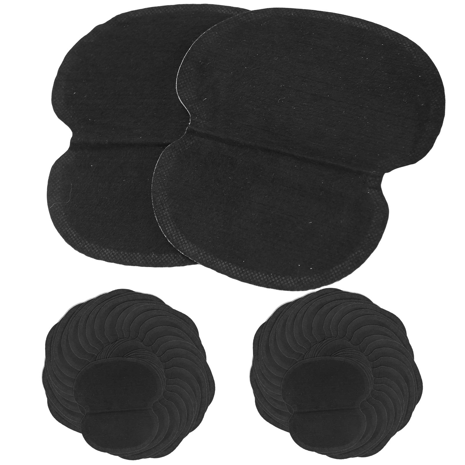 60 Almohadillas para el Sudor para las Axilas, Tela No Tejida, Ropa de Vestir, Almohadillas para el Sudor para las Axilas, Almohadillas Negras para las Axilas para Sudar,
