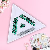 Vista 3 de Hot Fix - Diamantes de imitación de cristal con parte trasera plana, gemas de diamante de 0.189 in (20 ss, 1440 unidades, verde oscuro)