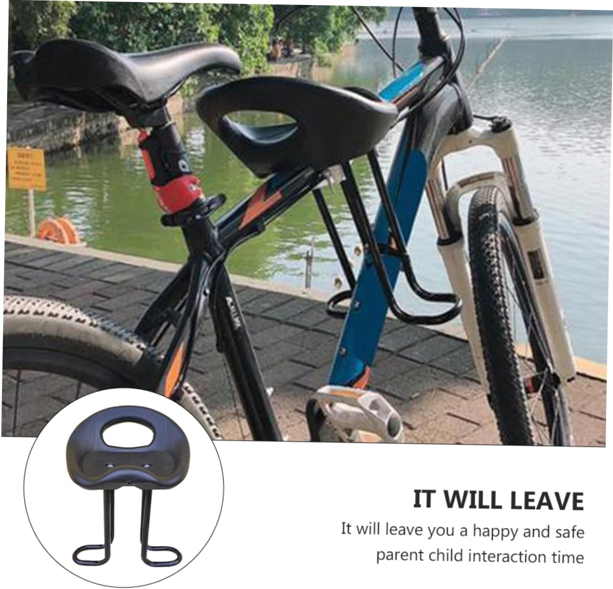 Bike Seat for Boys and Girls Front Safety Seat Boys and Girls Attachment Beam Mount Easy Install