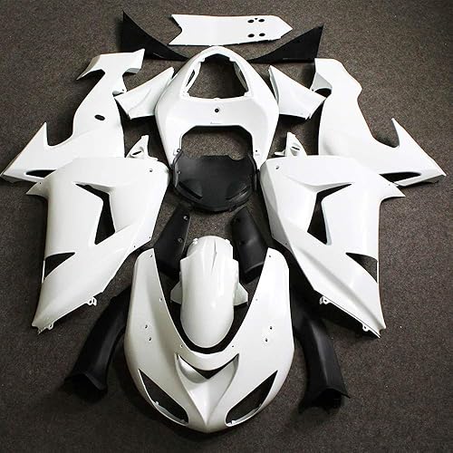 ZXMT Kit de carenado de motocicleta para Kawasaki Ninja ZX-10R 2006 2007 sin pintar (19 piezas)