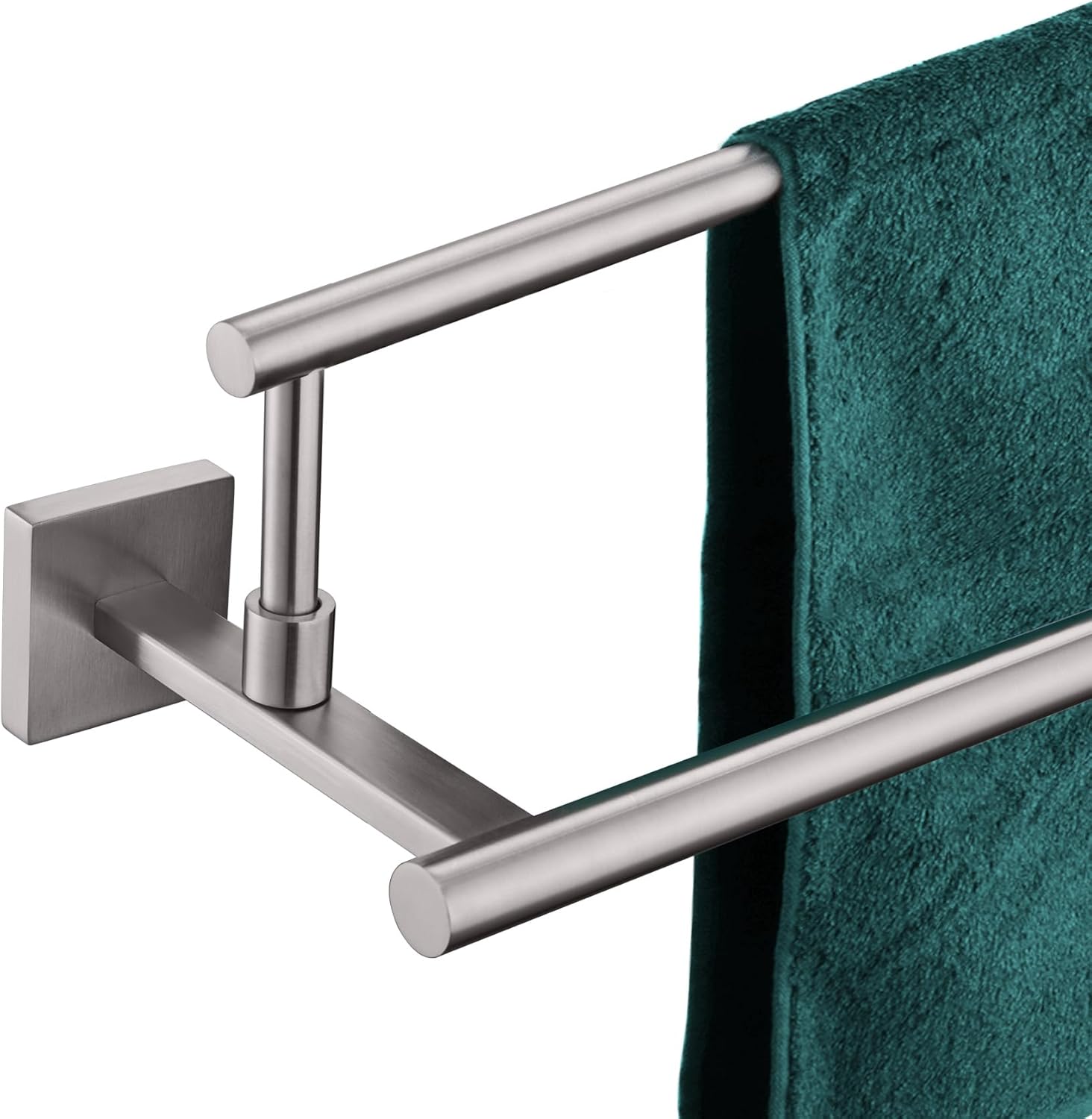 KOKOSIRI Bath Towel Holders Brushed Nickel Bathroom Rack 32-Inch Double Towel Bars Overlength Kitchen Rails Stainless Steel B5009BR-L32