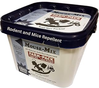 Moen's Farm Pack Rodent Repellent – Outdoor Pest Control & Repeller for Mice, Rats – 1 Gallon Mouse Deterrent for Barns, Sheds, Car Engines, Grain Storage, Winter, Tractor & Combine Storage