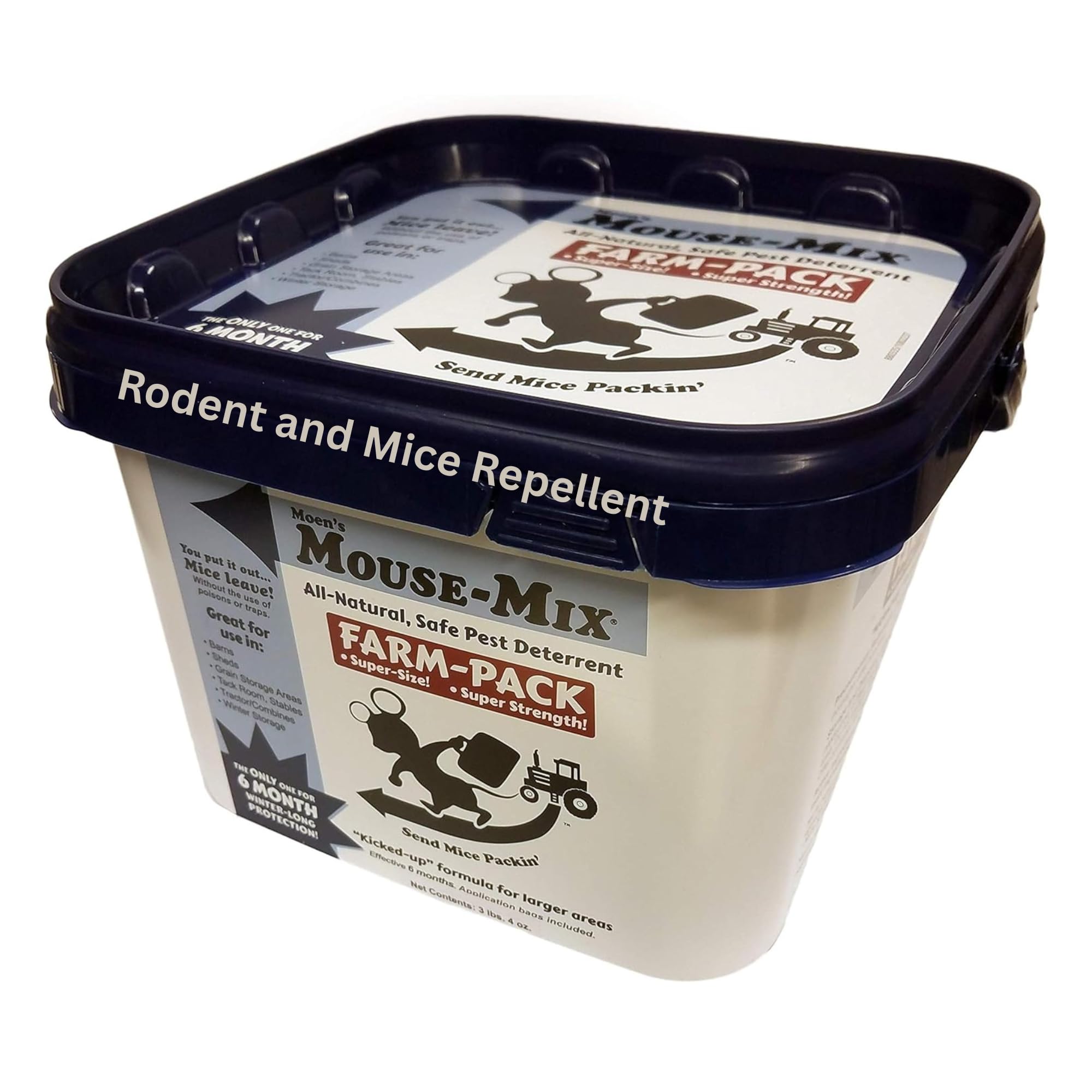 Moen's Farm Pack Rodent Repellent – Outdoor Pest Control & Repeller for Mice, Rats – 1 Gallon Mouse Deterrent for Barns, Sheds, Car Engines, Grain Storage, Winter, Tractor & Combine Storage