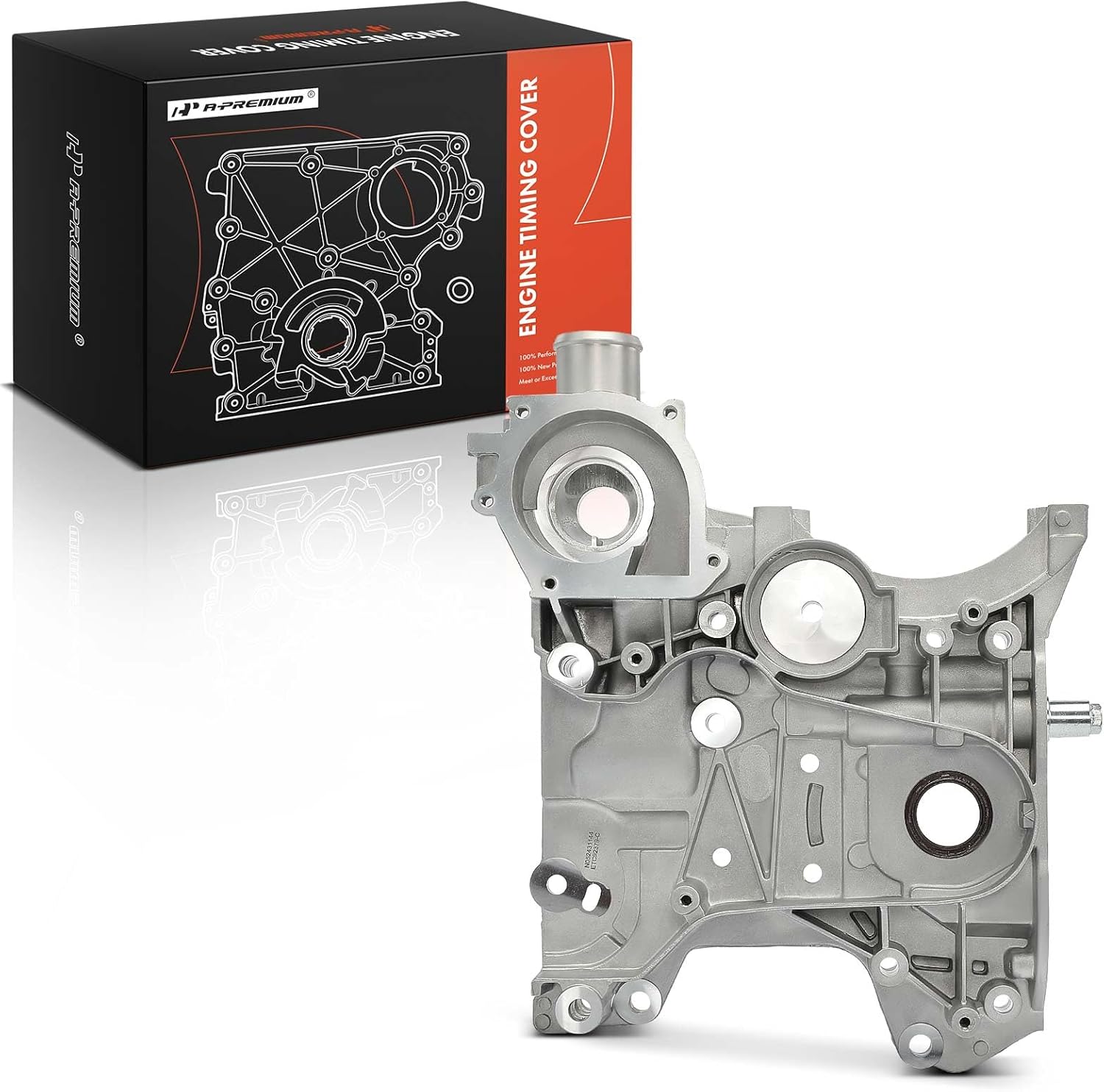A-Premium Front Engine Timing Cover Compatible with Chevrolet Cruze 2011-2015 1.8L, Cruze Limited 2016 1.8L, Sonic 2012-2018 1.8L, Replace# 55565003