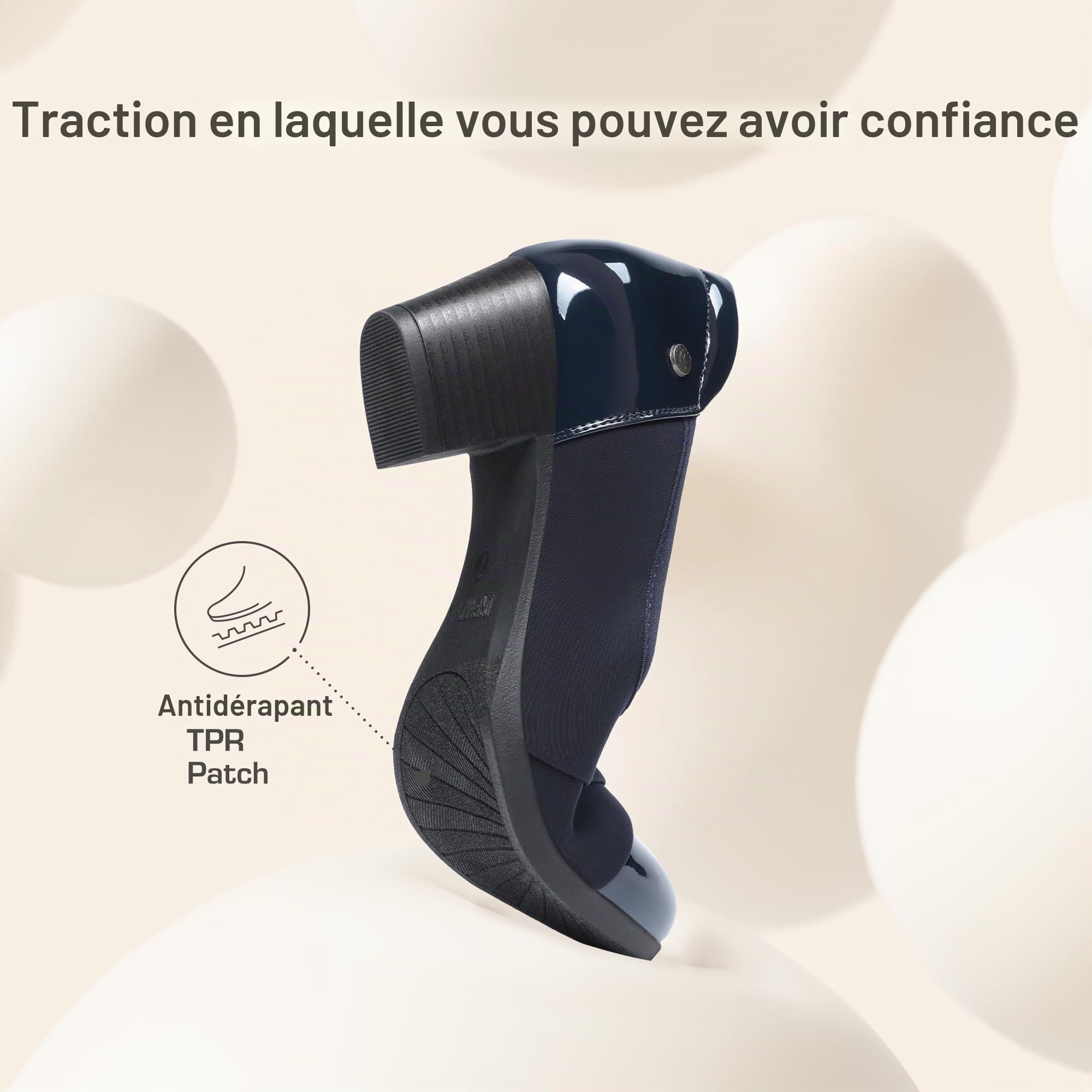 DREAM PAIRS Escarpins Femme Élégantes et Respirantes Chaussure à Talon Bas Confortable Escarpin pour Femmes