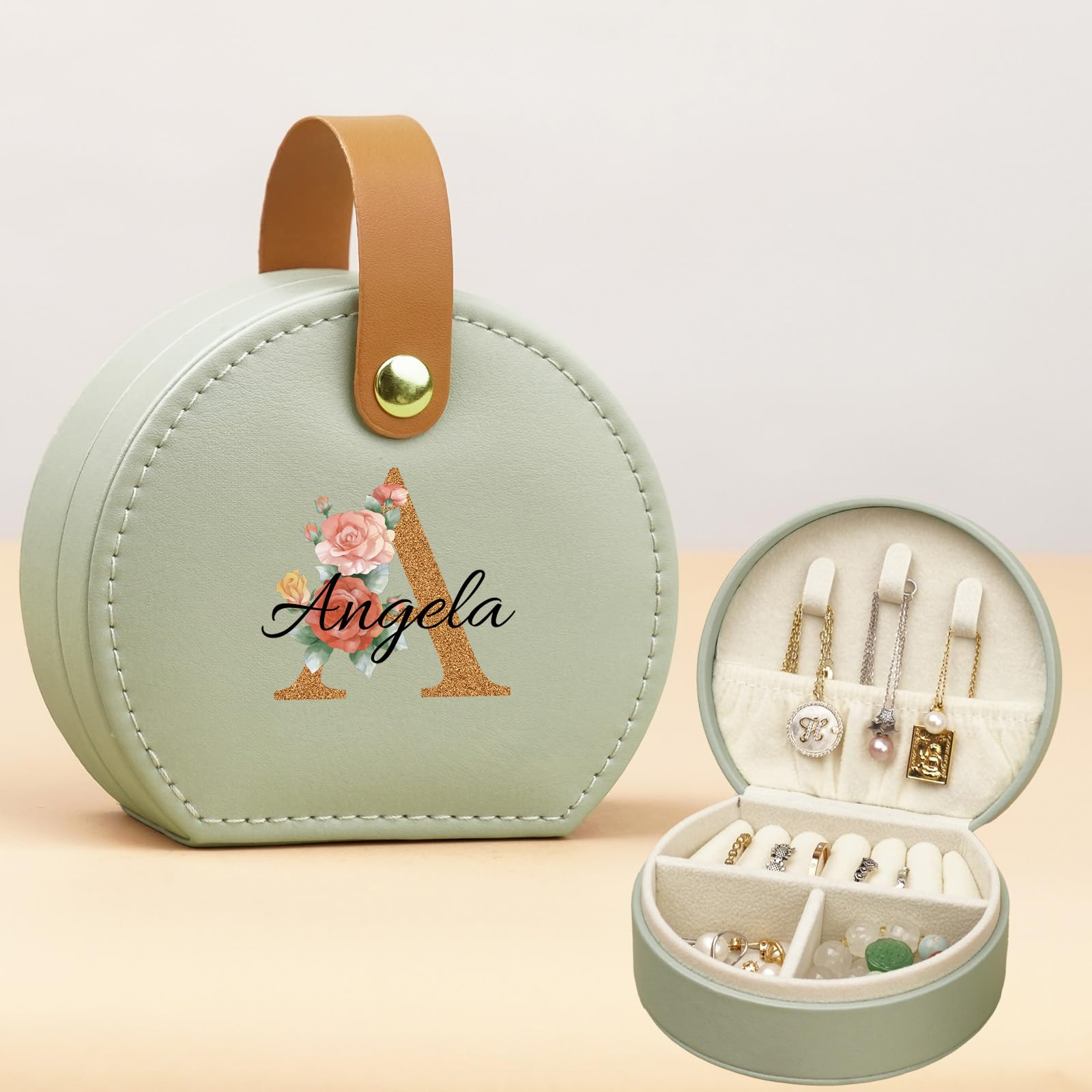 Personalisiertes Schmuckkästchen – Mit Namen & Karabiner Für Unterwegs