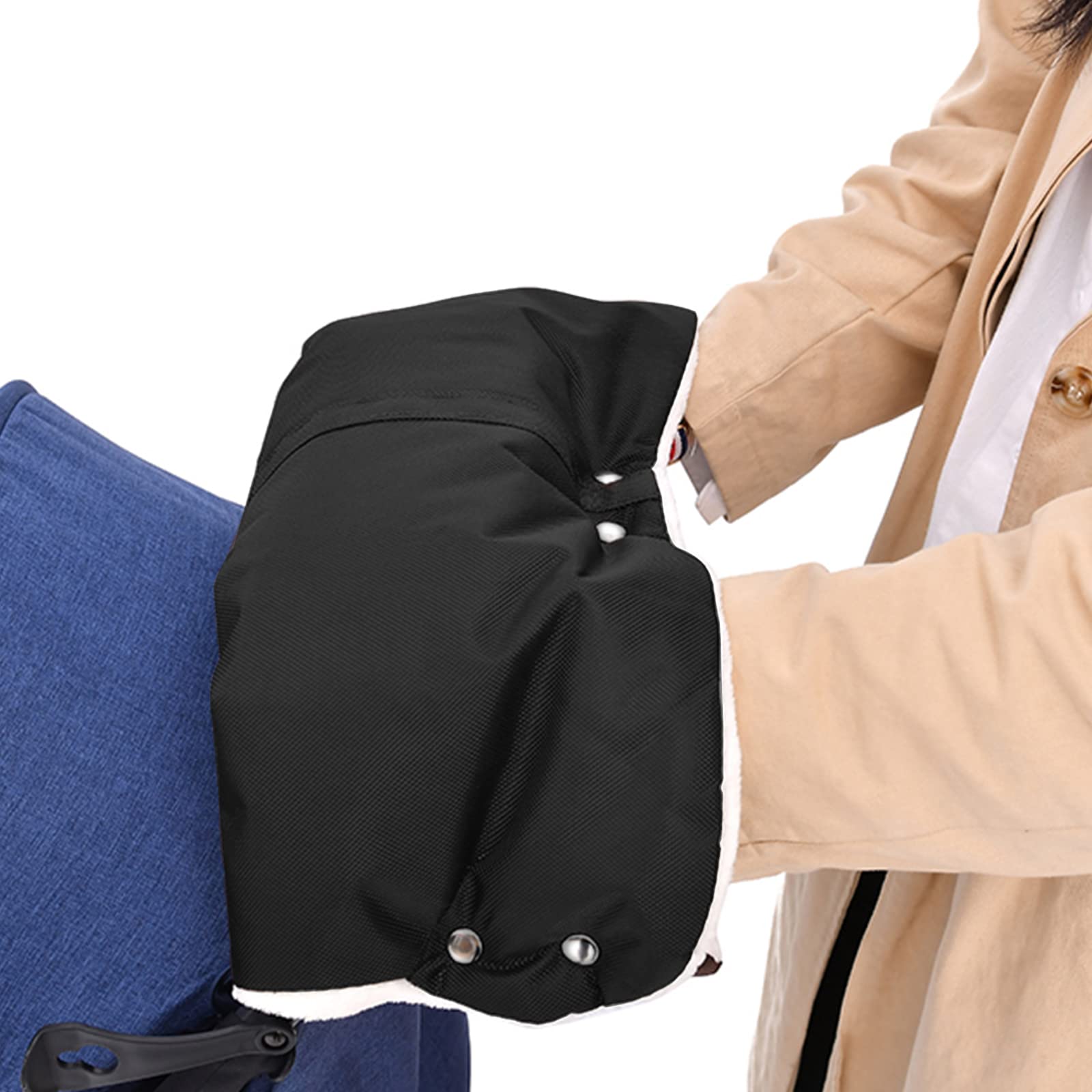 Chauffe-Mains Pour Poussette - Taille Universelle - Gants Chauds Impermeables Et Coupe-Vent Pour Hiver