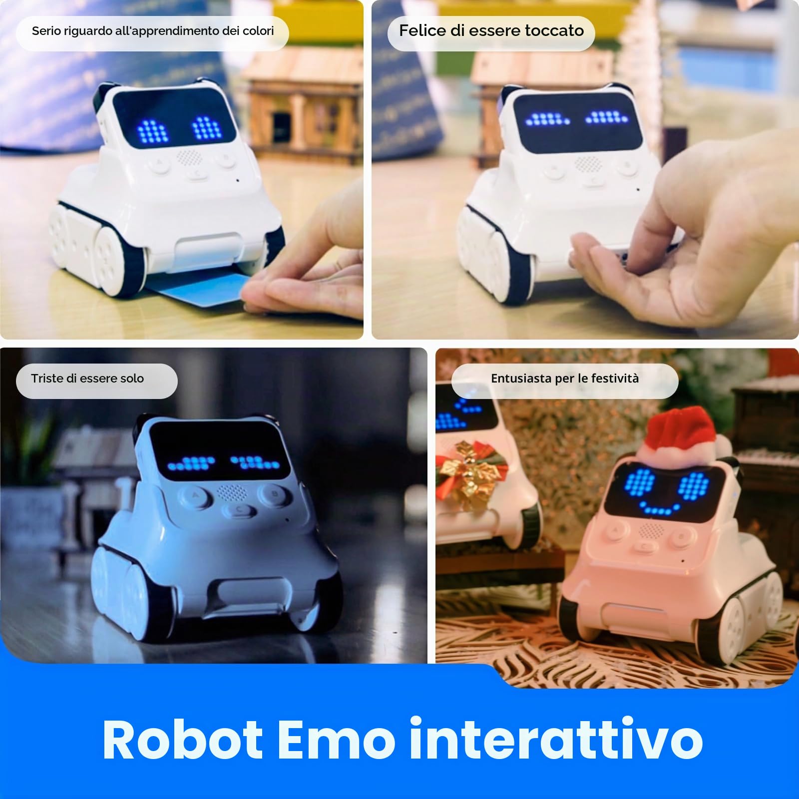 Makeblock Codey Rocky Coding Robot Giocattolo, Emo Robot Intelligente, Stem Robot Programmabile Interattivo Regalo per Bambini 6 Anni+