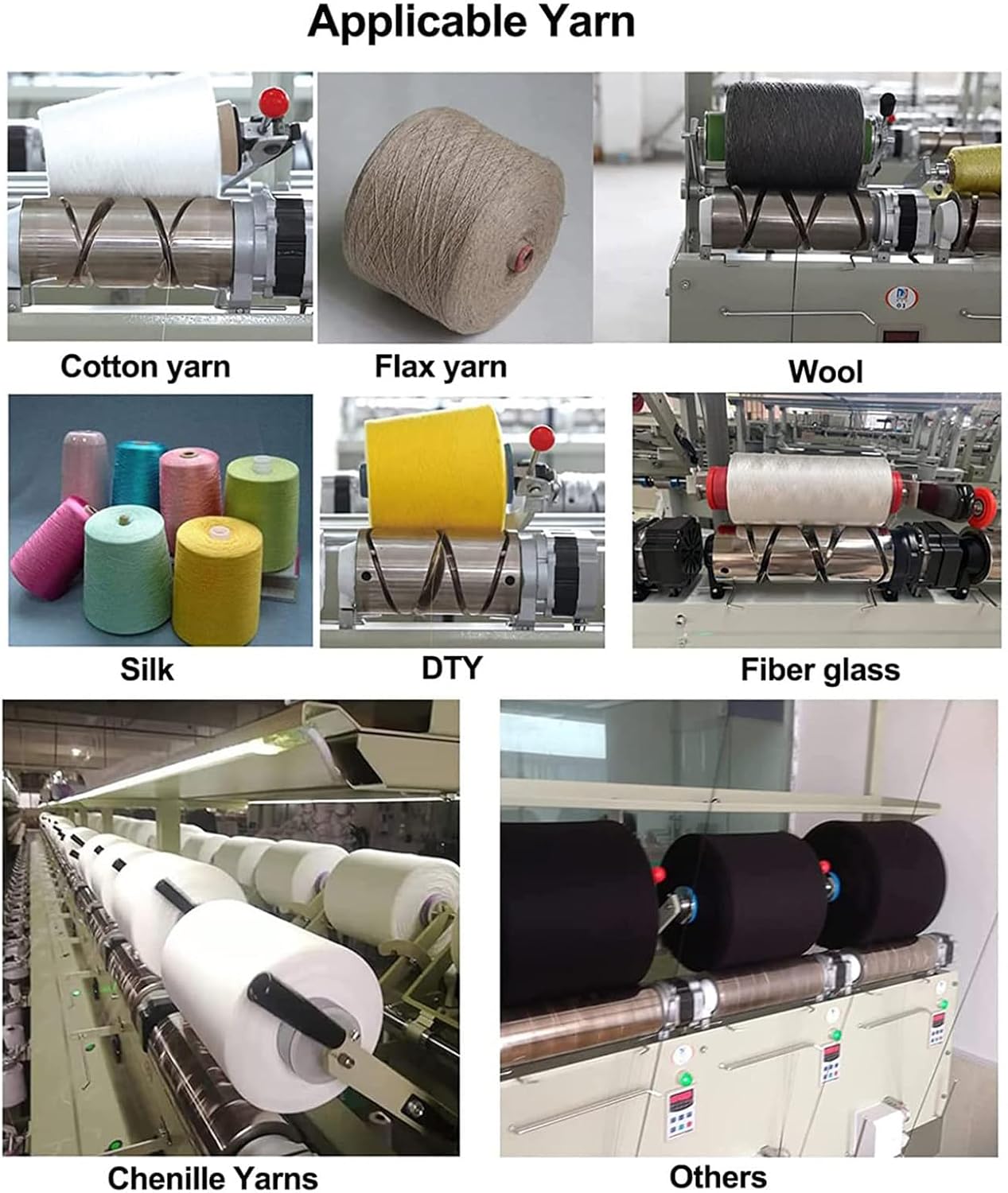 Electric Yarn Winder, Ball Winder for Weaving, Capacity: 500G, Low Noise - Adjustable Speed, for Metal Yarn, Wool, Thread, Nylon Yarn, Multilayer Yarn Combination
