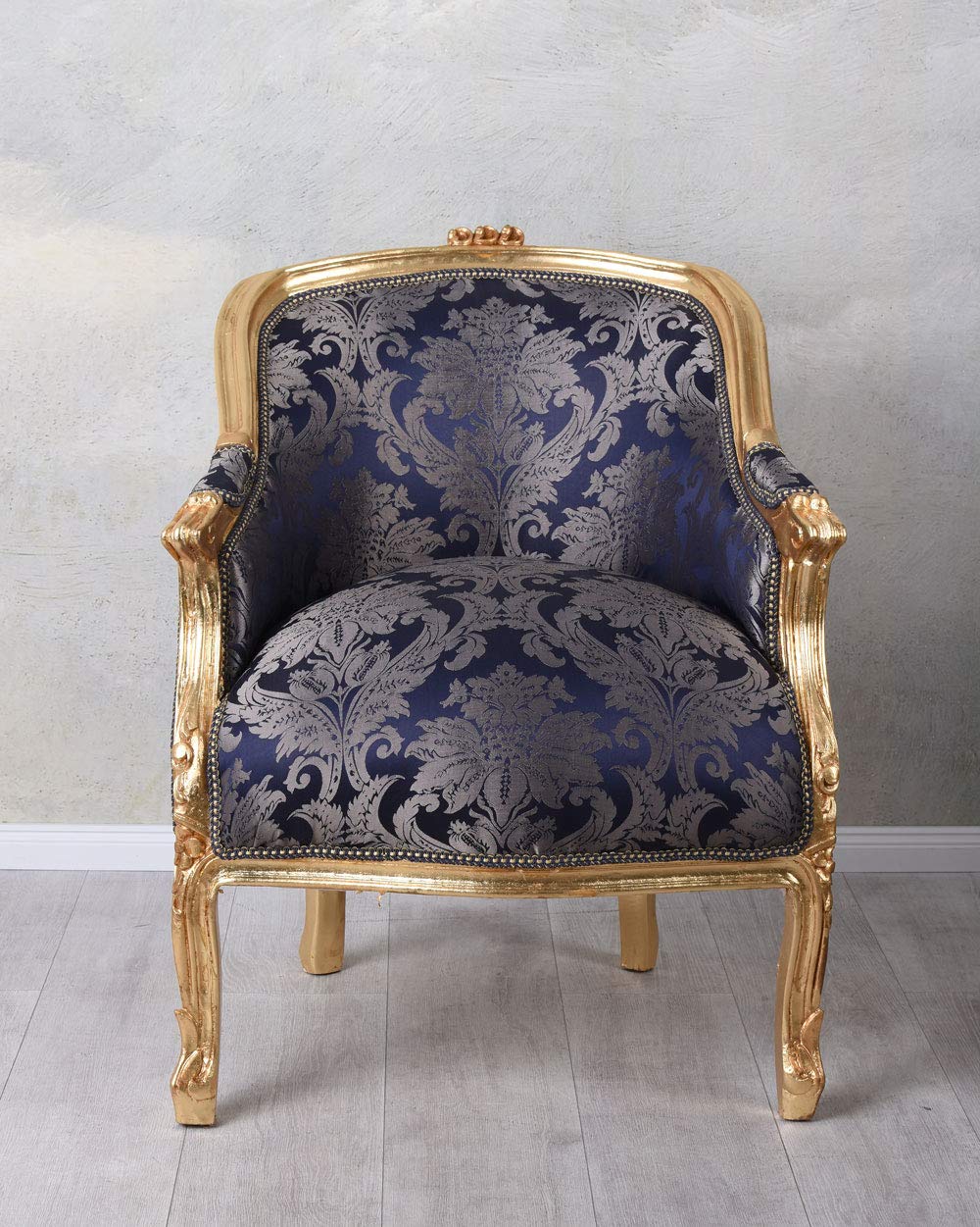 Poltrona imbottita BERGERE in tessuto sfoderabile Grigio