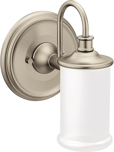 Miniatura 5 de Moen YB6462CH Belfield - Lámpara de tocador de baño de doble montaje con 2 luces con vidrio esmerilado, cromado