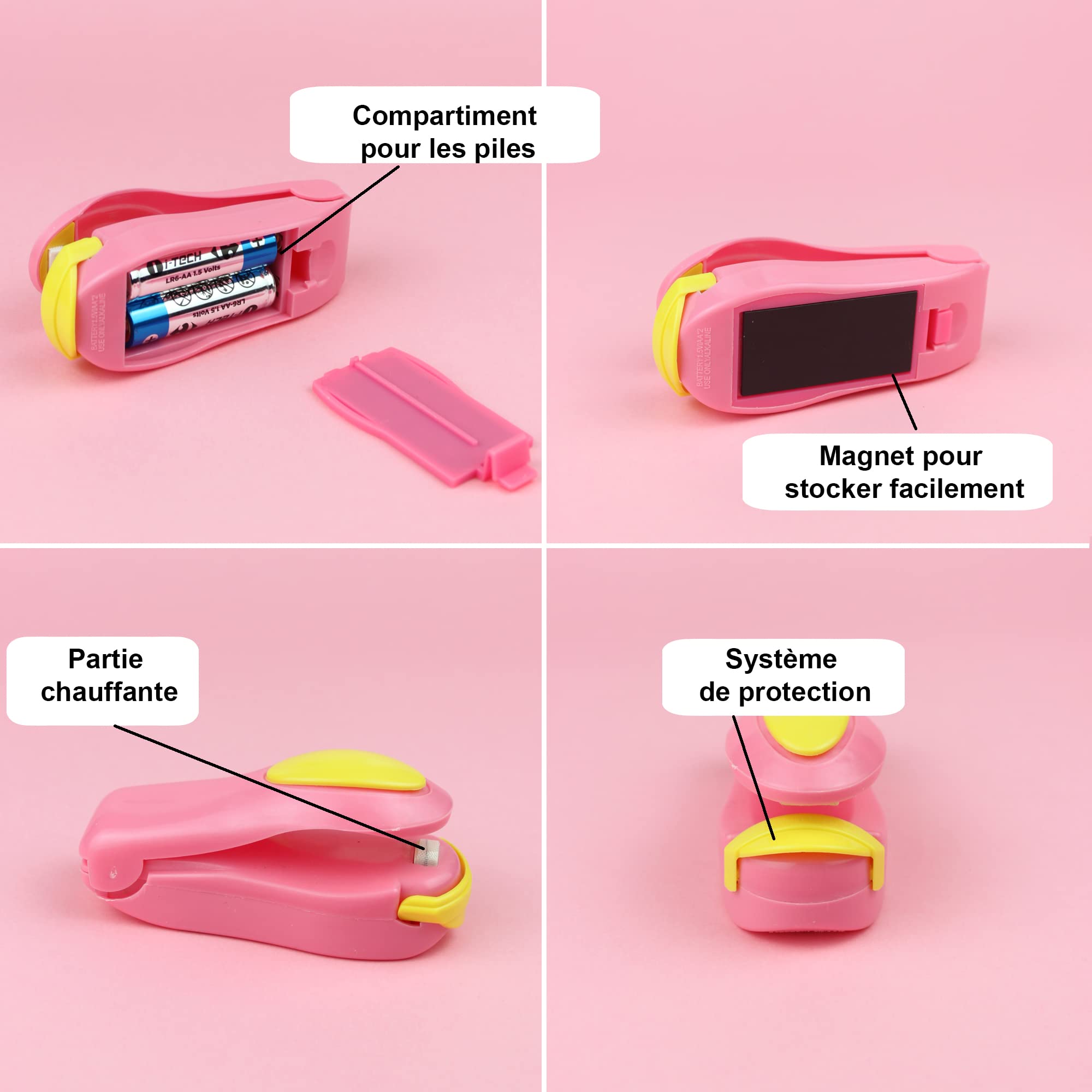 Ototon Mini-verzegeler, 2-in-1, warmteverzegeler, voor