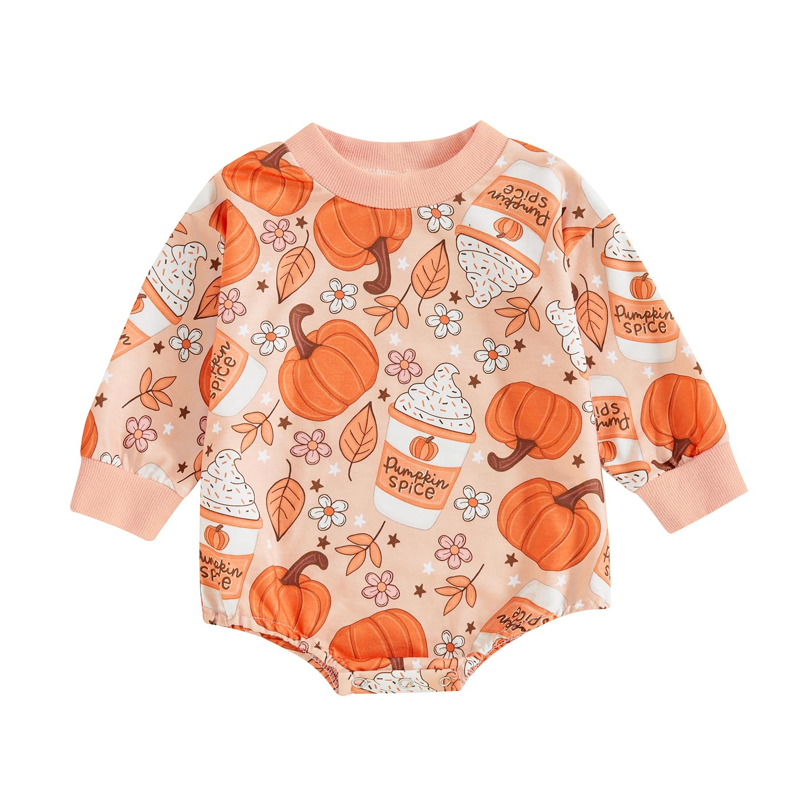 BemeyourBBs Newborn Baby Boy Girl Fall Winter Clothes Long Sleeve Bubble Sweatshirt Romper Cute Infant One Piece Outfit