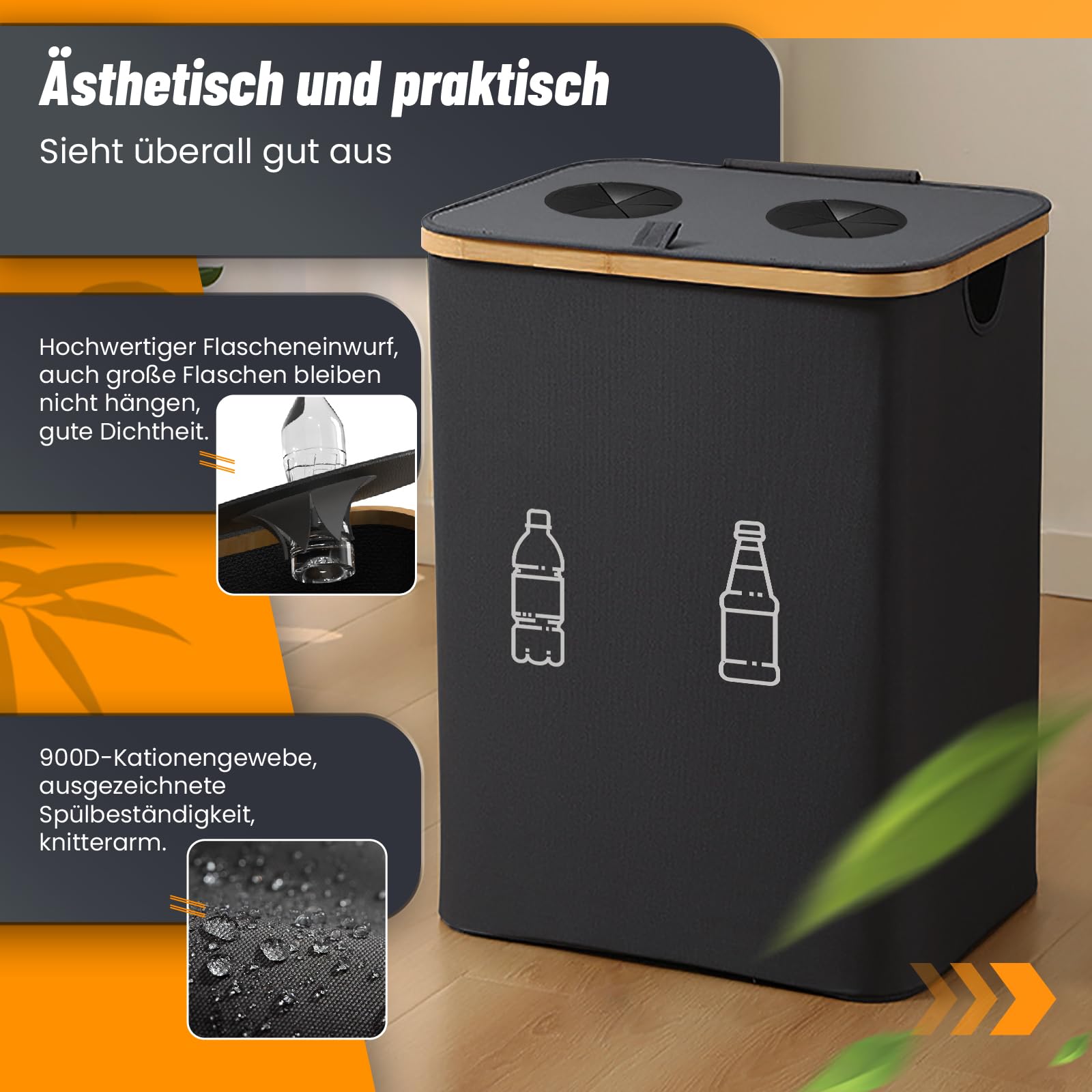 Lampe Colonne D'eau Bouillonnante Avec Poissons LED RGB - Hauteur 122 Cm - Changement De Couleur - Ambiance Relax