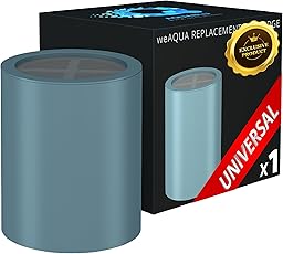 weAQUA Shower Filter Replacement Cartridge 1 Pack – Advanced 99% Removal System for Hard Water, Chlorine, Fluoride & Heavy Metals – Universal Fit Shower Head Filters