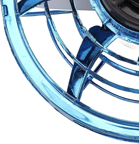 Miniatura 9 de Flying Spinner, juguetes pequeños OVNI operados a mano, 4 tipos de juego volador para exteriores para niños (azul)