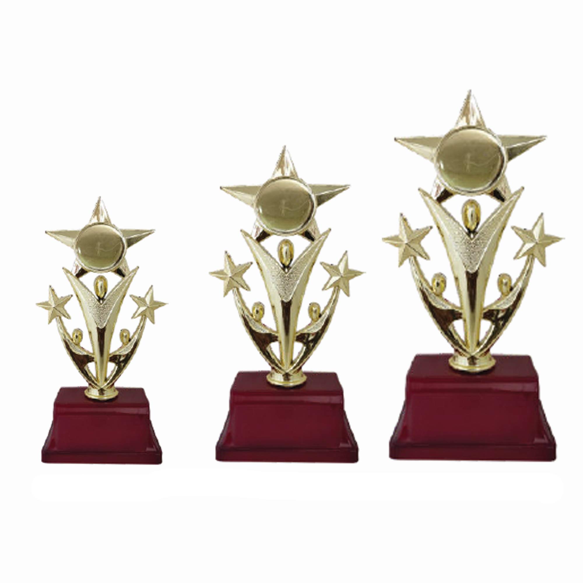 JUZ4U Multi Stars Combo 1st, 2nd, 3rd Trophies for Winners appreciations Events Awards Teachers Students Offices (B08SF96XTK) Amazon Price History, Amazon Price Tracker