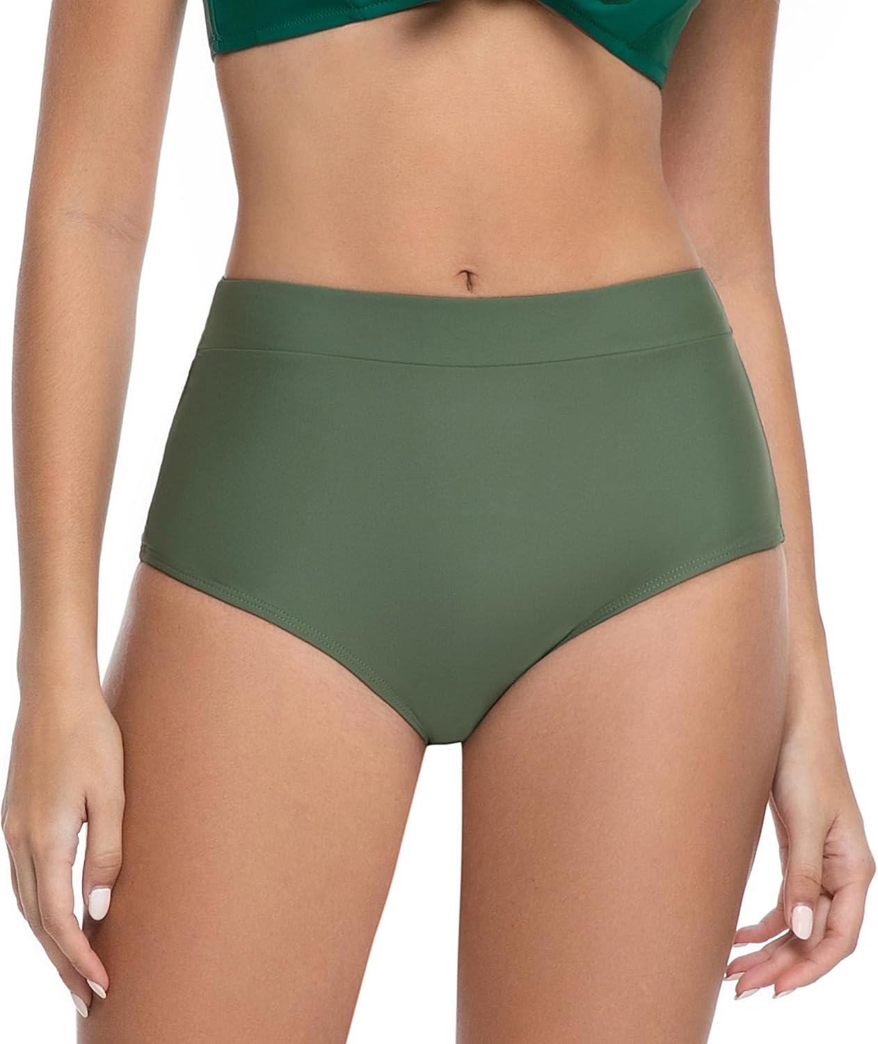 COCOPEAR High Waisted Bikini Bottoms for Women Classic Full Coverage Bikini Bottoms Swim Bottoms for Women 2026 - Image 6