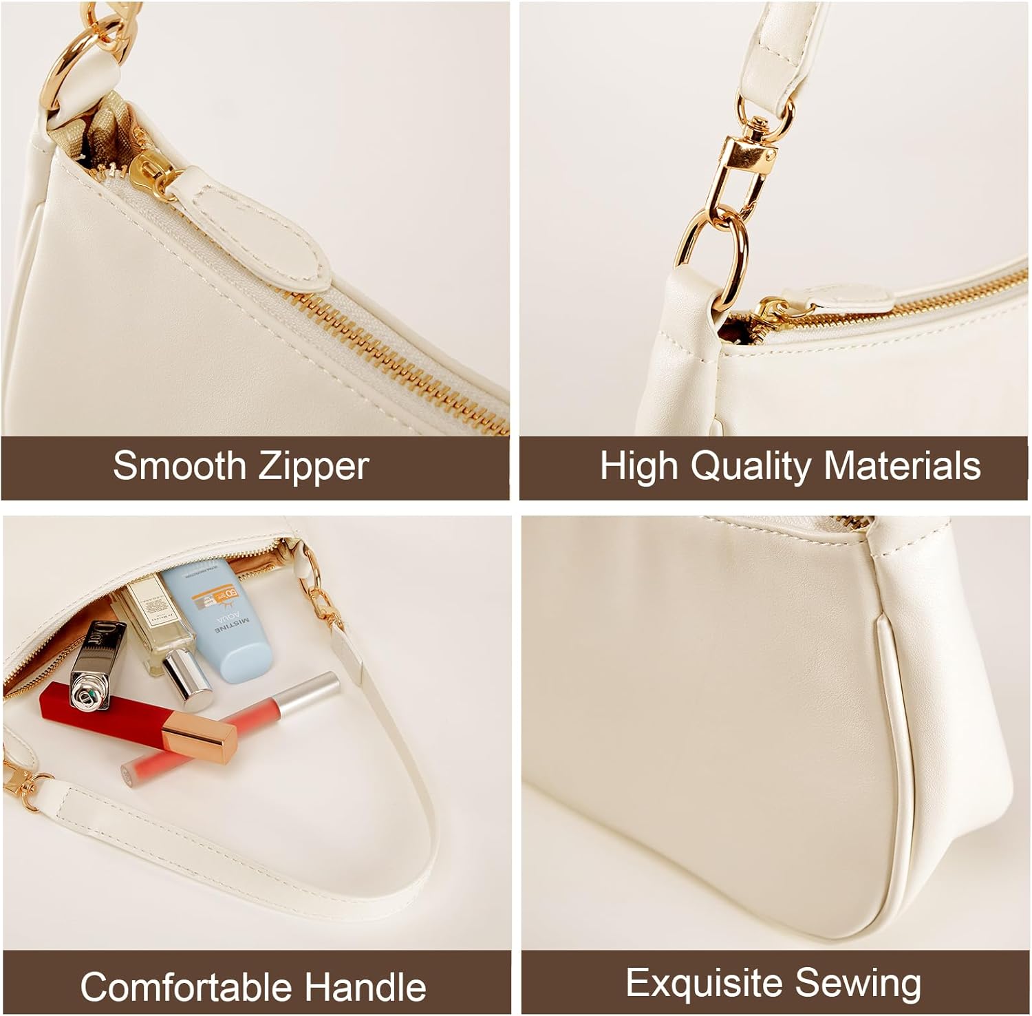 Shoulder Bag for women Crossbody Bags Retro Classic Small Hobo Purse Clutch Tote Handbags with Zipper Closure - Image 6